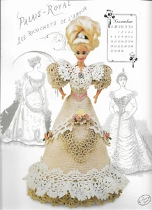 Miss November 1994 Calendar Bed Doll (barbie) Crochet Instruction Booklet - Picture 1 of 1