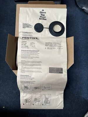 Festool FIS-SR 12 14 Replacement Filter Bags 483142 - 5 Pack - Brand New - image 1 of 2