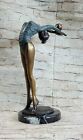 Statue gymnaste danseur de bronze sculpture figurine 38cm Hand Made Artwork Sale