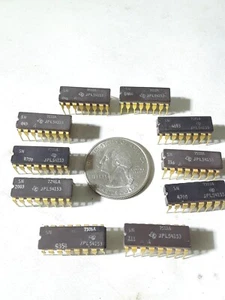 Ten New Texas Instruments JPL54153 Integrated Circuits 16 Pin DIP Rare Aerospace - Picture 1 of 2