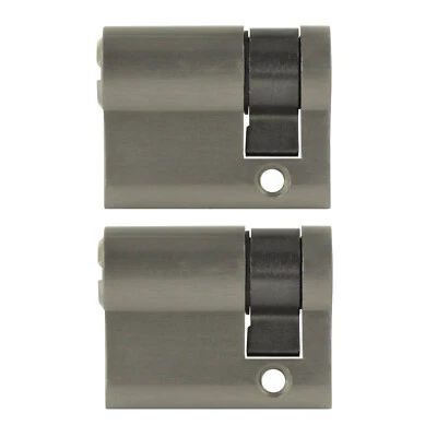 2x Mezzo Cilindro 40mm 30/10 + 10 Chiave Porta Zylinder Serratura con Uguali - Bild 1 von 4