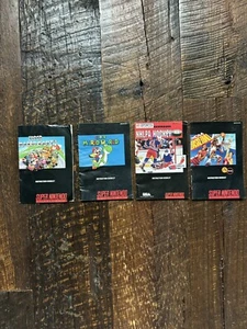 Vintage Super Nintendo Game Manuals Mario World, Kart, NCAA Basketball, Hockey - Picture 1 of 2
