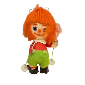 #3970 Vintage Hand made felt Andy ornament  4 X 2 IN - Picture 1 of 10