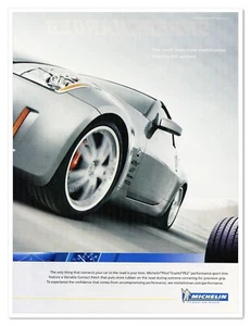 Michelin Pilot Exalto PE2 Sportreifen Nissan 350Z Auto 2006 Print Magazin Anzeige - Bild 1 von 4