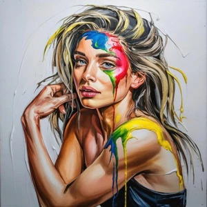 XL Leinwandilber Female Serie-Emontionen Conny Sexy Women Beauty Pop Art/Modern - Bild 1 von 6