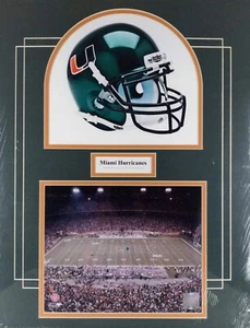 Miami Hurricanes Custom Made Double Matte 16x20 Tribute Foam Board Included 2008 - Picture 1 of 5
