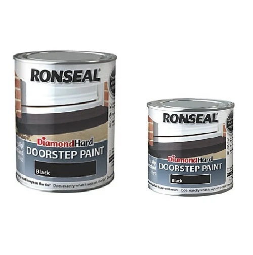 Ronseal Diamond vernice dura per porte resistente nera 2 misure 250 ml 750 ml - Immagine 1 di 1