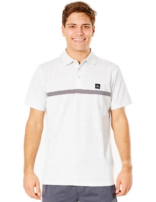 Rip Curl Vaporcool Varial Kurzarm Poloshirt in Snow Marle - Bild 1 von 4