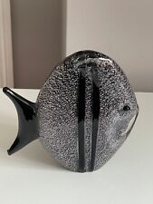 Fabulous Vintage Italian Art Glass Sculpture Of Angel Fish by Gambone Signed