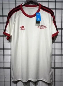 JERSEY FLAMENGO White Retro Mens 2025 - Picture 1 of 2
