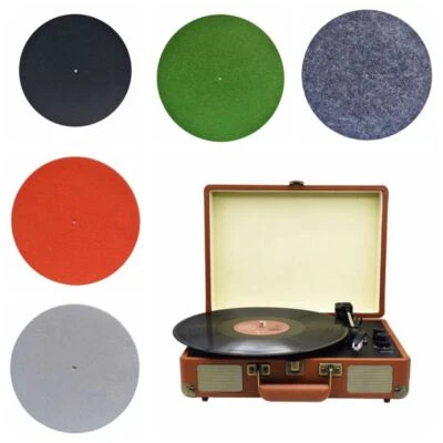 Anti-Vibration LP Slip Felt Turntable Mat Platter Mats Record Player Antistatic - Image 1 of 4