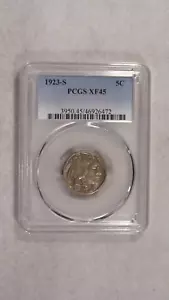 1923 S Buffalo Nickel PCGS XF45 BETTER DATE 5C Coin PRICED TO SELL NOW! - Picture 1 of 4