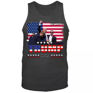 Donald Trump Fight! Rally Shooting Trump 2024 Campain Political Tank Top - Bild 1 von 8
