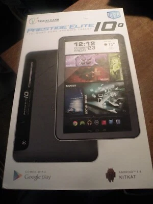 VISUAL LAND PRESTIGE ELITE 10Q TABLET NIB 10" QUAD CORE ANDROID TABLET - Image 1 of 3