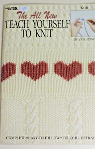 by Evie Rosen The All New Teach Yourself to Knit Easy/Illustrated 50 Pages 1992 - Picture 1 of 5