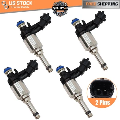 4X Fuel Injector For 2012-17 HYUNDAI ACCENT VELOSTER KIA RIO SOUL 1.6 353102B130 Foto 1 de 4