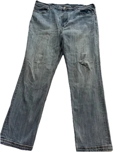 Duluth Trading Co Ballroom Double Flex Jeans Mens 42x34 Relaxed Med Wash Denim - Picture 1 of 11