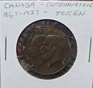 CANADIAN COIN 1867-1927 Canada Confederation 50th Anniversary Token COBM-6018 - Picture 1 of 2
