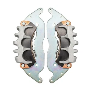 For RZR Turbo 2016-2021 1 Pair Front Brake Calipers & Sintered Pads 1912473 - Picture 1 of 9