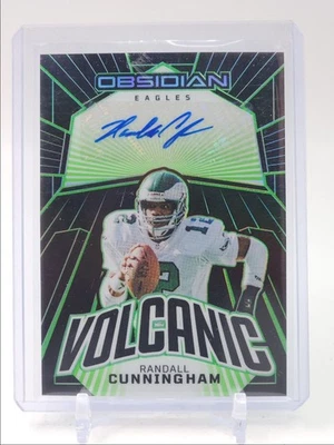 RANDALL CUNNINGHAM 2023 OBSIDIAN VOLCANIC GREEN ELECTRIC ETCH AUTO /25 Q5700 - Image 1 of 2