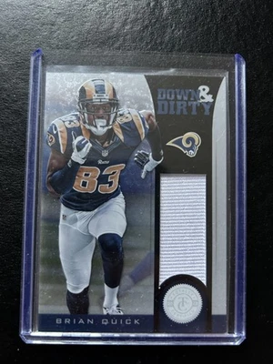 2012 Totally Certified Brian Quick #7 Down & Dirty Patch #/299 Rams - Image 1 of 2