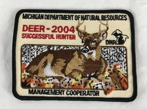 2004 Successful Deer Hunter DNR Michigan Patch 4.5" x 3.5" Management Cooperator - Picture 1 of 5