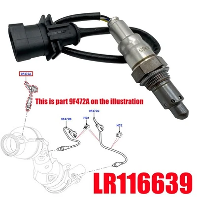 OXYGEN SENSOR FOR LAND ROVER DEFENDER DISCOVERY RANGE ROVER LR116639 LR096522 - Image 1 of 4