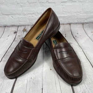 Cole Haan Leder Braun Penny Loafer Slipper 10096 Größe 11W Hergestellt in den USA - Bild 1 von 13