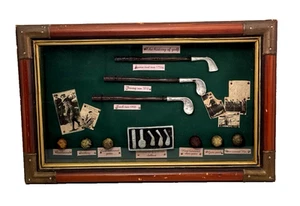 Wall Hanging The History Of Golf Collectible Shadow Box Hand Hammered - Picture 1 of 14