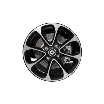 Llanta Smart Fortwo 15" de fábrica OEM 85465 (R) 2016-2017 mecanizada negra Foto 1 de 2