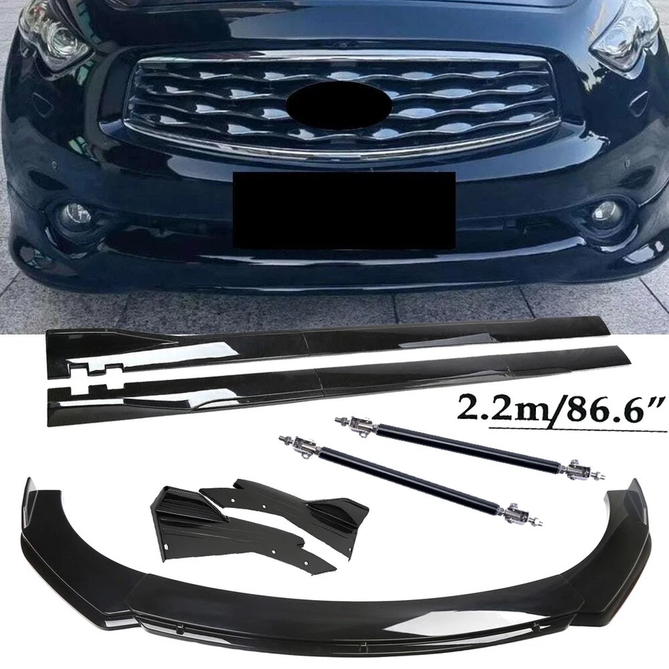 For INFINITI FX35 FX37 FX45 FX50 Front Bumper Rear Lip Body Spoiler Side Skirt - Изображение 1 из 4