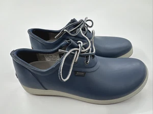 Bogs Quinn Zapatos Mujer 10 Azul Goma Con Cordones Exterior Impermeable Durafresh - Imagen 1 de 11