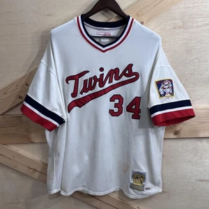 Vintage Minnesota Twins Jersey Mens XL MLB Baseball Cooperstown 34 1984 80s - Picture 1 of 18