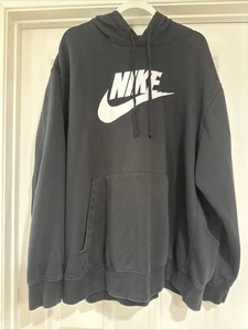 Nike Men's 3XL Pullover Hooded Sweatshirt Black Graphic Print - Bild 1 von 6