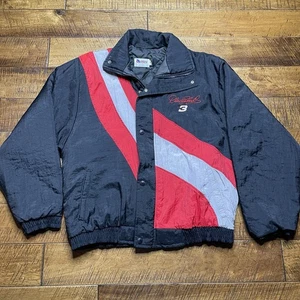 Vintage Dale Earnhardt Puffer Jacket Medium 3 Winston Windbreaker Quilted - Bild 1 von 8