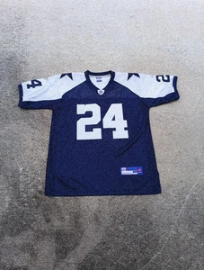 Vintage Reebok NFL Autentica Dallas Cowboys Marion Barber #24 MAGLIA S 50 Blu - Foto 1 di 14