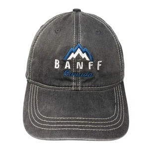 Banff Canada Snapback Hat Gray One Size Adjustable Embroidered 6 Panel - Picture 1 of 9