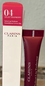 Clarins Velvet Lip Perfector, 04 VELVET RASPBERRY, 12 ml/0,3 once formato completo, nuovo con scatola - Foto 1 di 5