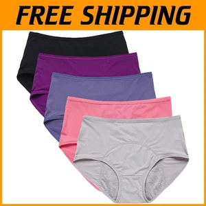 Women’s Breathable Leakproof Underwear - Full Coverage Period Panties Multi-Pack - Picture 1 of 9