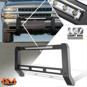 For 99-07 Silverado/Sierra/Tahoe/Yukon Bumper Brush Guard Bull Bar w/ LED Strip - Picture 1 of 8