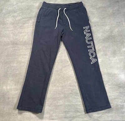 Винтажный Nautica прямой крой логотип флис толстовки мужчин размер маленький темно-синий Y2K - Изображение 1 из 4