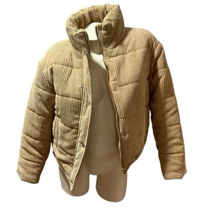 BAGATELLE Collection New York Cord gefütterte Jacke, hellbraun Größe Small Damen - Bild 1 von 10