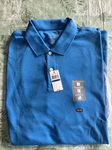 A- Neu Van Heusen Polo XL/Tg blau Kragen Shurt Baumwolle - Bild 1 von 8