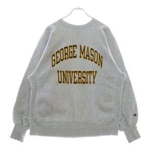 CHAMPION Vintage Reverse Weave George Mason College Print Crew Neck Sweat Used 6 - Picture 1 of 9