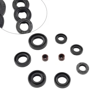 Complete Engine Oil Seal Kit Set 9pcs For Honda XL185 XL185S XL200R 79-93 - Picture 1 of 9