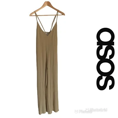 Mono con tiras de espagueti talla 4 usado en excelente estado de ASOS Foto 1 de 4