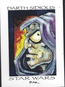 RAK (Robert A Kraus) art card of Star Wars series 4 DARTH SIDIOUS version 1 - Picture 1 of 1