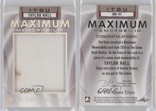 2014-15 ITG Used Maximum Memorabilia Silver Prismatic /5 Taylor Hall #MM-TH1