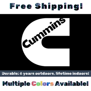 Cummins Diesel Engine Vinyl Decal - Ram, Nissan Titan, Freightliner Stickers - Picture 1 of 10