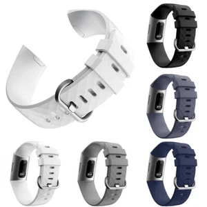 Für Fitbit Charge 3/4 Silikon Ersatzarmband Uhrenarmband Armband Di ( - Zdjęcie 1 z 16